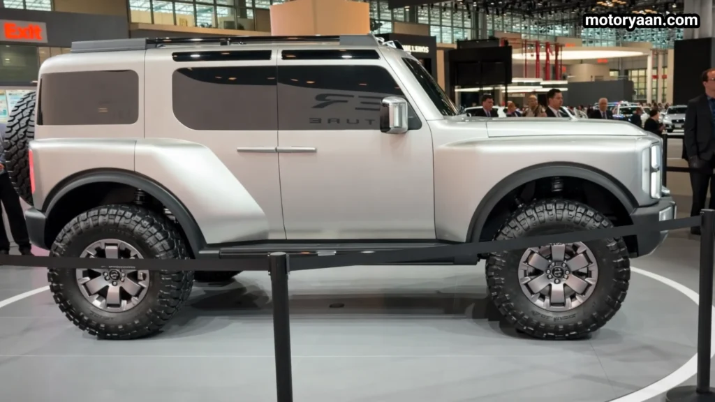 Hyundai Boulder Concept side profile with large off road tires and boxy silhouette