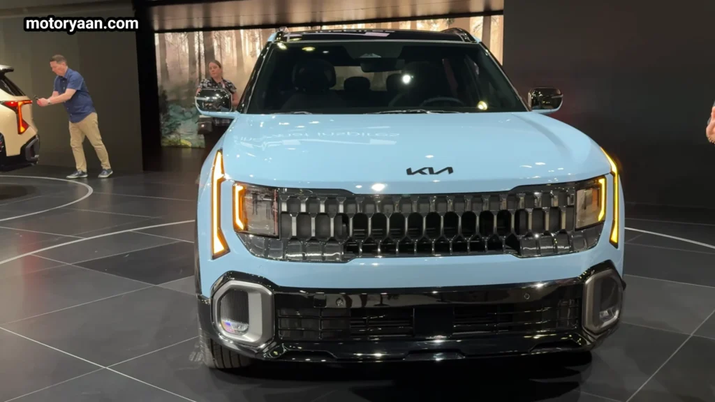 2027 Kia Seltos X Line full front profile with LED lighting and grille