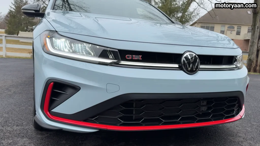 2026 Volkswagen Jetta GLI close up of front fascia design