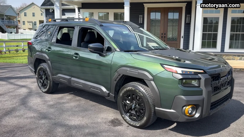 2026 Subaru Outback Wilderness full side profile with roof rails and ground clearance