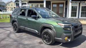 2026 Subaru Outback Wilderness full side profile with roof rails and ground clearance