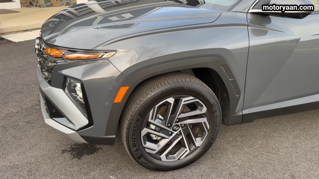 2026 Hyundai Tucson Hybrid 19 inch alloy wheels close up