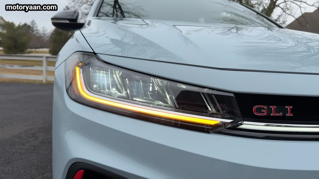 2026 Volkswagen Jetta GLI LED headlight close up detail