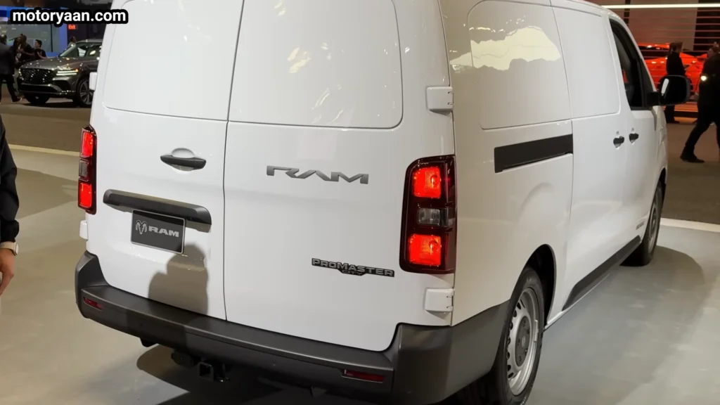 2027 Ram ProMaster City rear profile split cargo doors