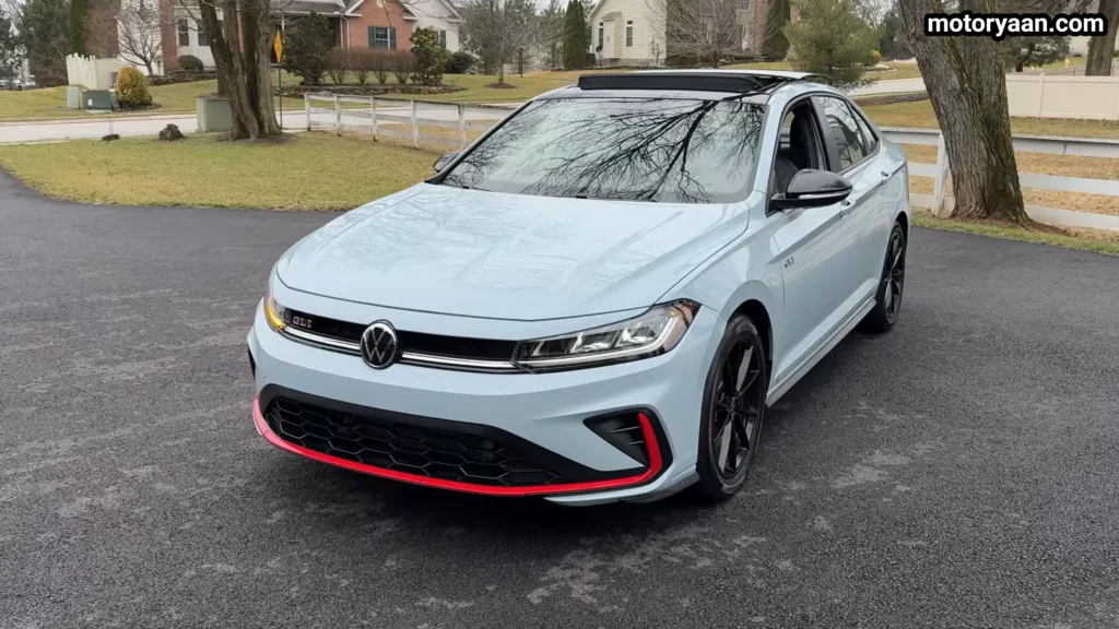 2026 Volkswagen Jetta GLI front quarter view with side profile