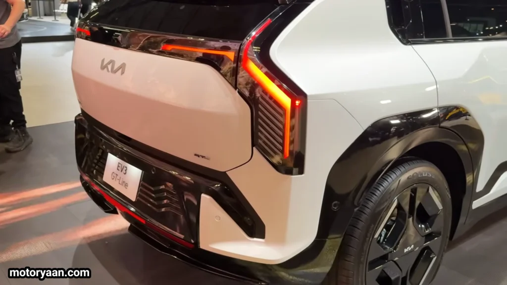 2027 Kia EV3 GT Line rear profile LED tail lights