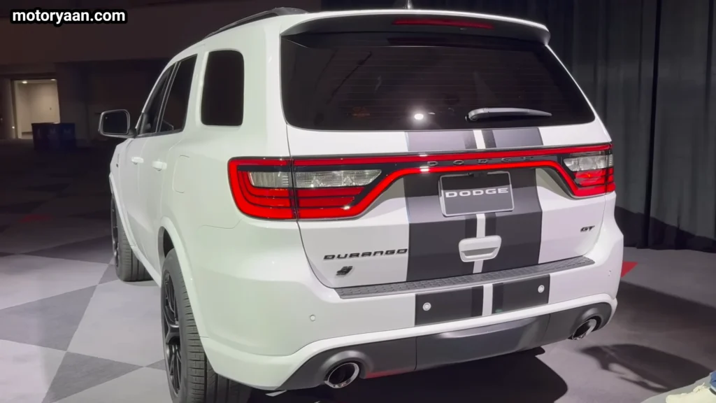 2026 Dodge Durango A250 Edition rear profile close up LED tail lights bumper