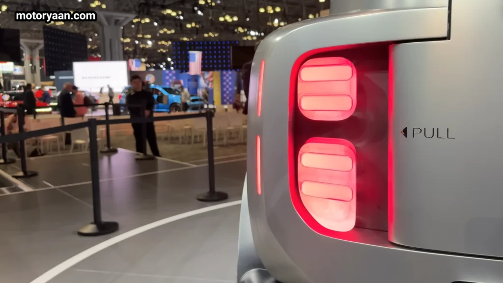 Hyundai Boulder Concept rear tail light close up with pixel LED design