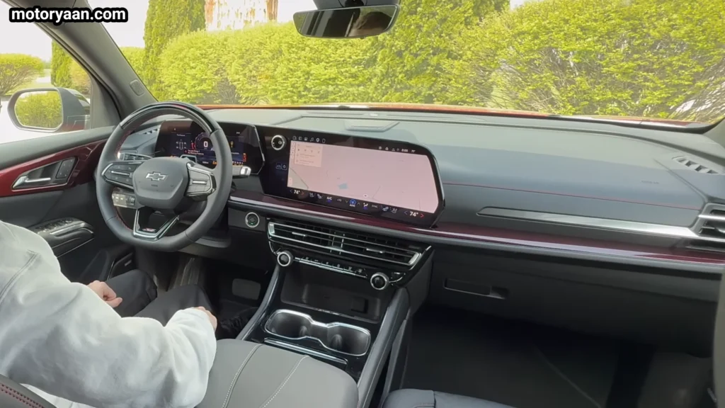 2026 Chevrolet Traverse dashboard layout with large touchscreen and digital display