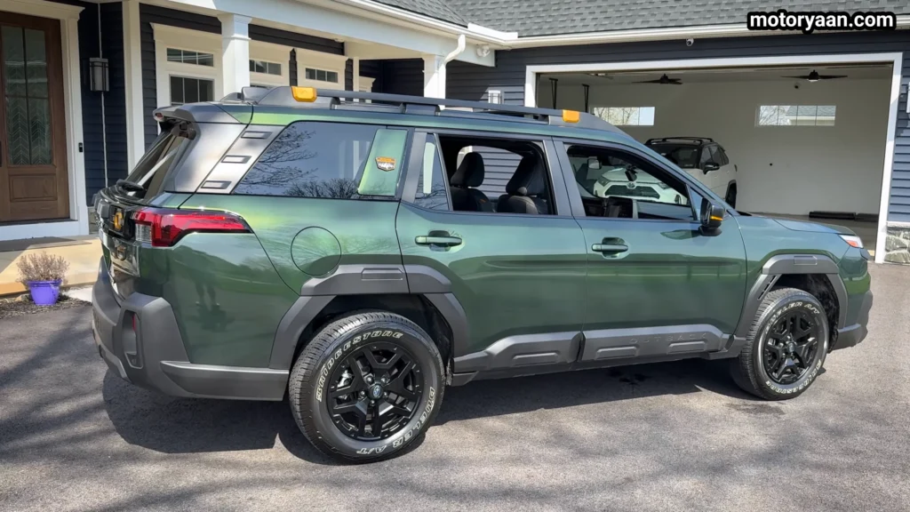 2026 Subaru Outback Wilderness side and rear three quarter profile