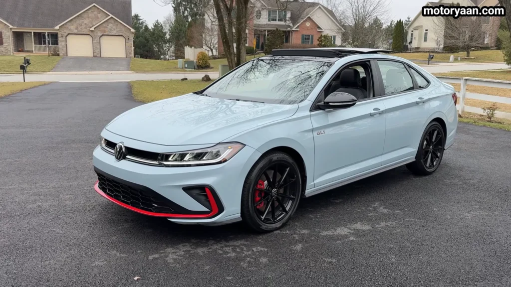 2026 Volkswagen Jetta GLI full side profile with front quarter view
