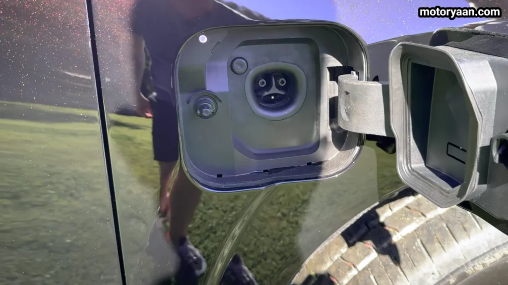 2027 Subaru Getaway Touring charging port with NACS connector access