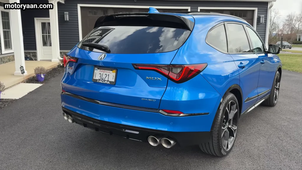 2026 Acura MDX Type S full rear and side profile with quad exhaust