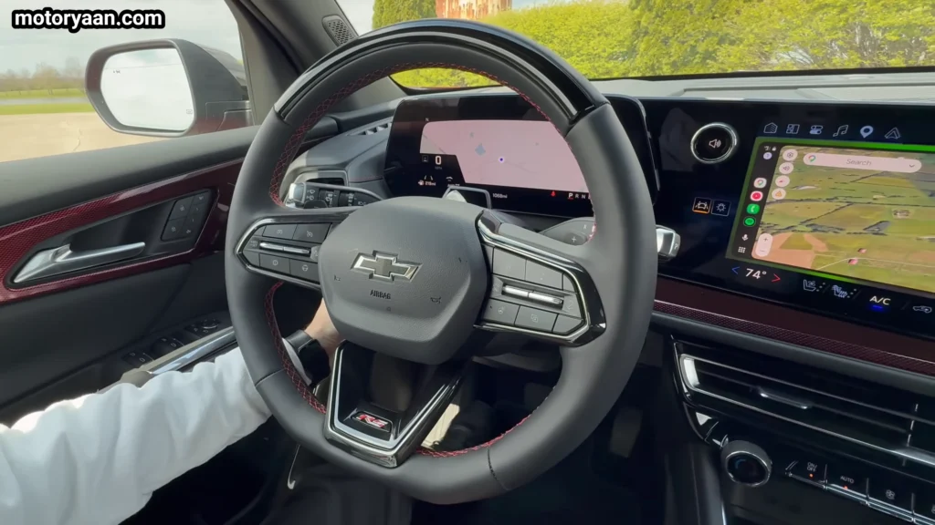 2026 Chevrolet Traverse steering wheel with mounted controls and flat bottom design