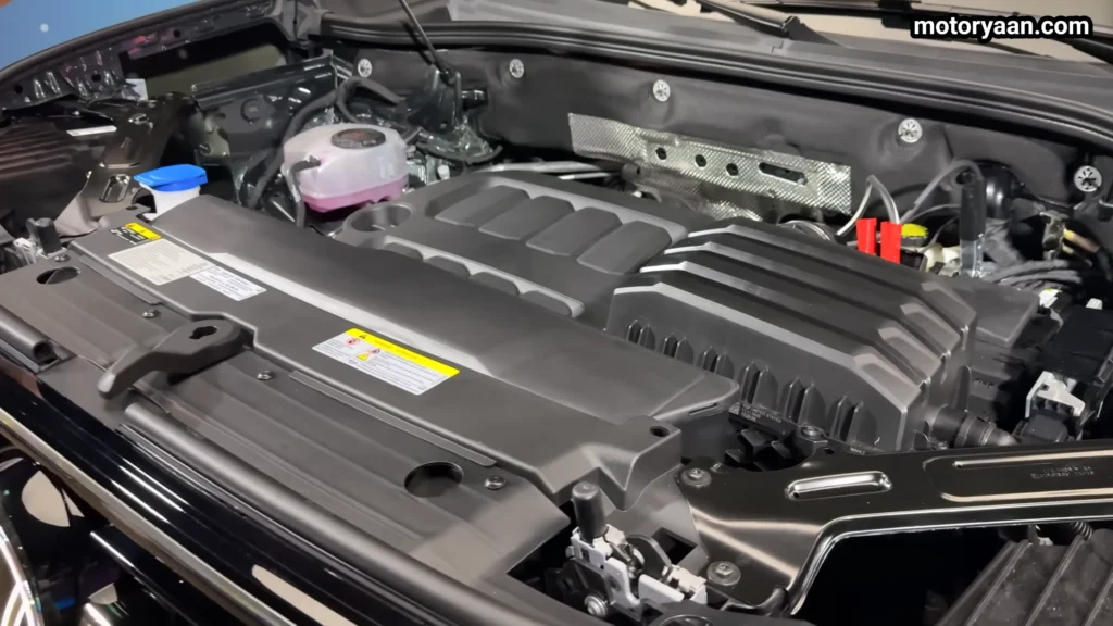2027 Volkswagen Atlas SEL R Line engine bay 2.0 turbo engine