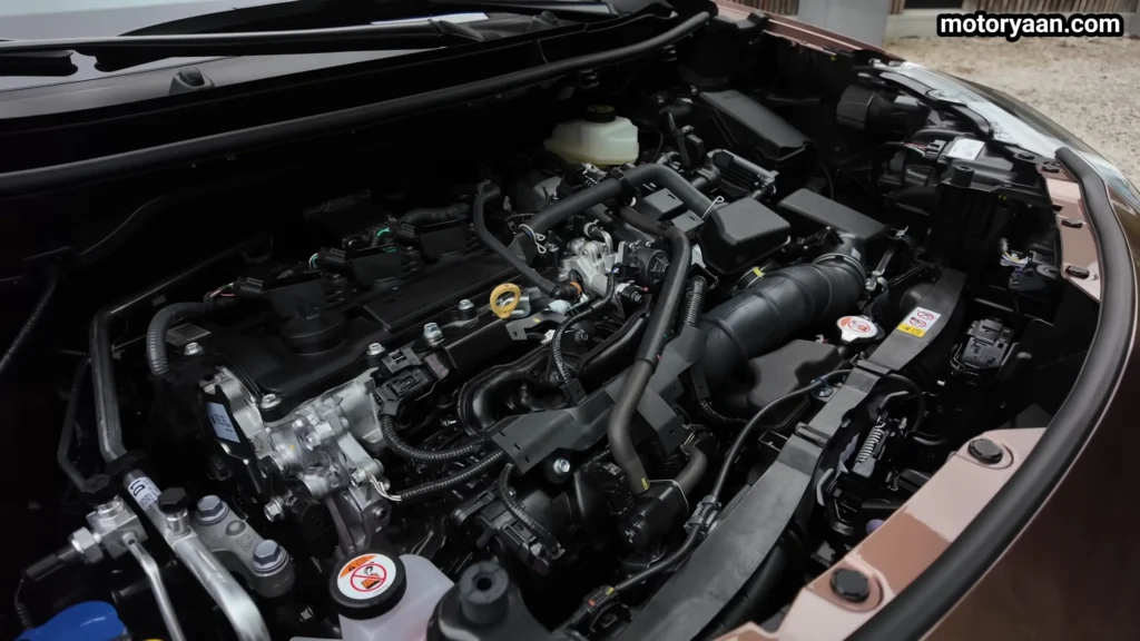 2026 Toyota Yaris Cross hybrid engine bay with 1.5 litre petrol hybrid setup