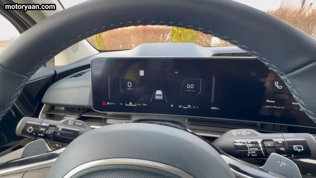 2026 Kia Carnival digital instrument cluster with driver information display