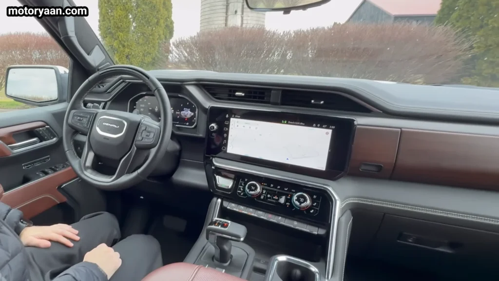 2026 GMC Sierra 1500 Denali Ultimate dashboard with digital display and infotainment screen