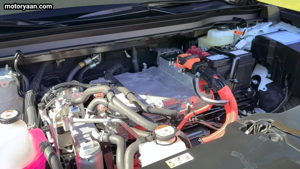 2027 Subaru Getaway Touring front trunk and electric powertrain layout under hood