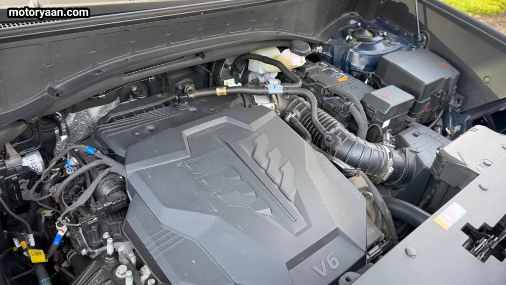 2026 Hyundai Palisade XRT Pro engine bay with V6 petrol engine
