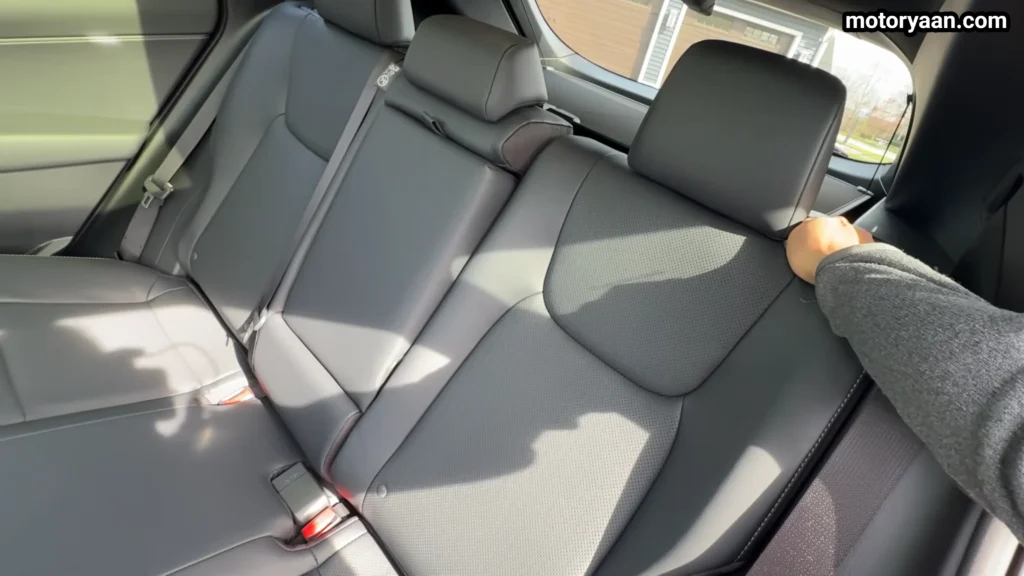 Lexus NX 350h F Sport rear seat space and comfort