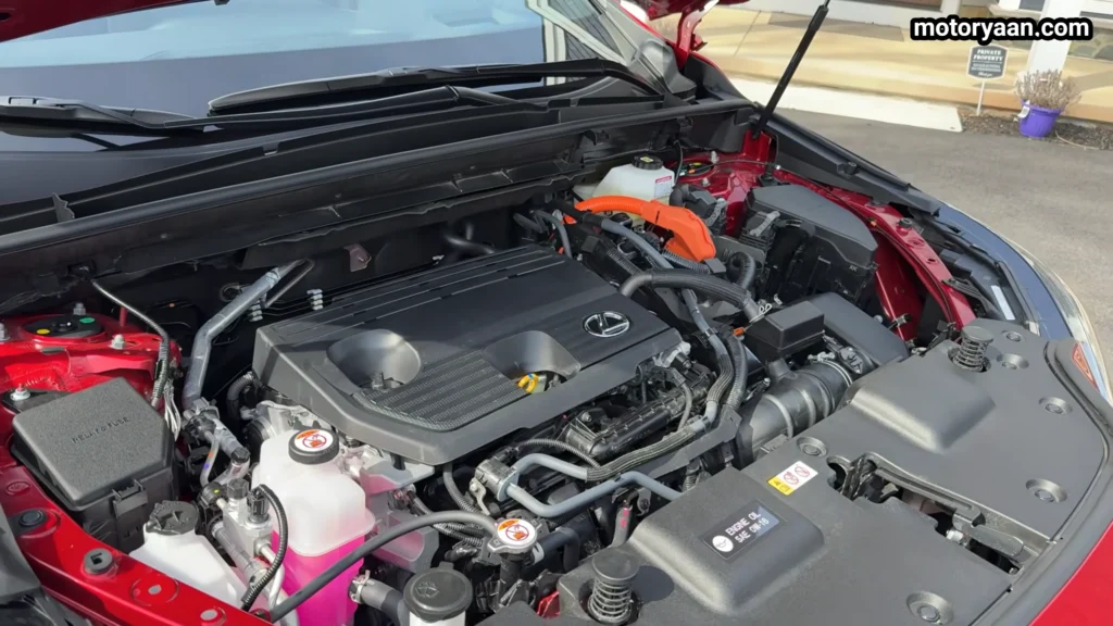2026 Lexus NX 350h F Sport hybrid engine bay with 2.5 litre engine