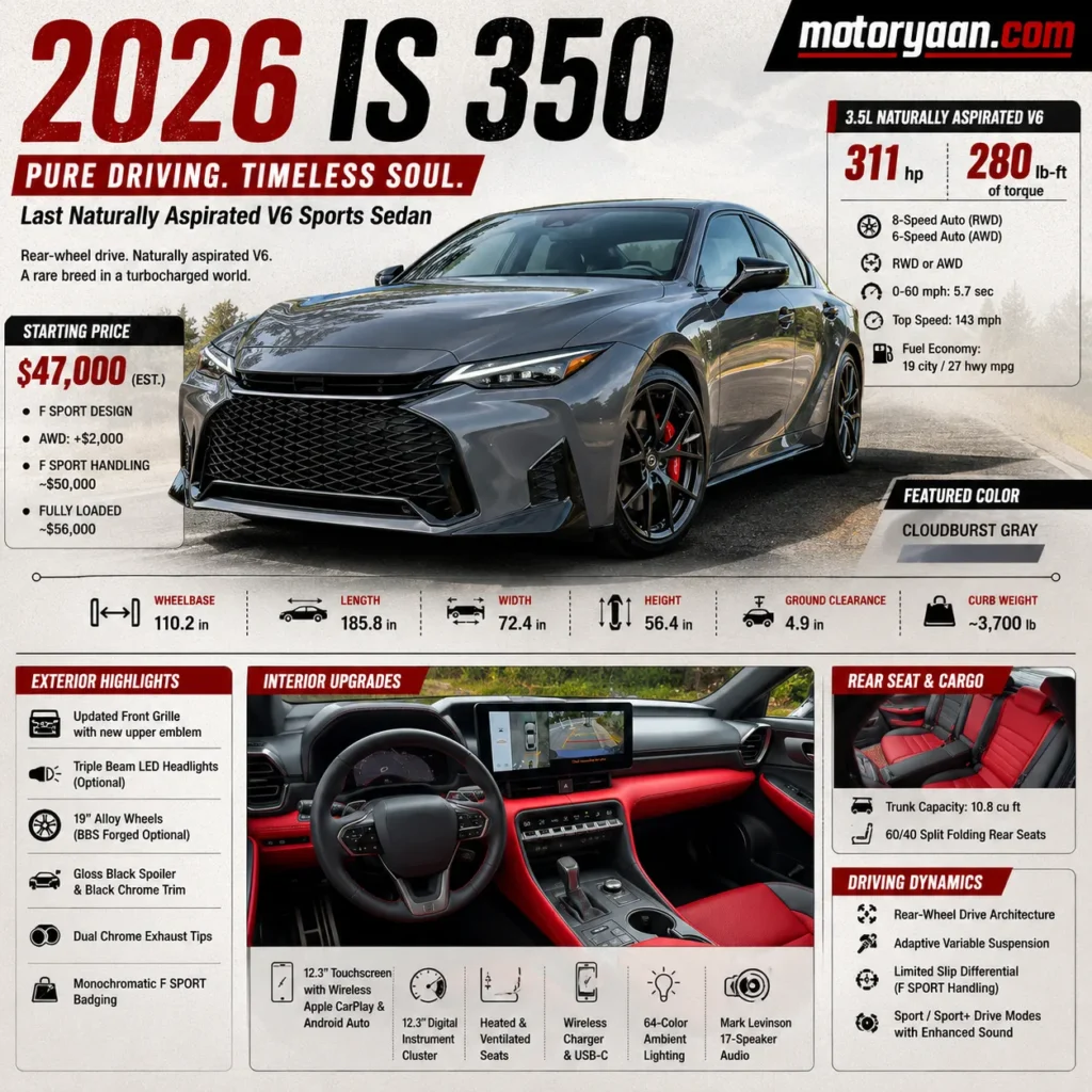 2026 Lexus IS 350