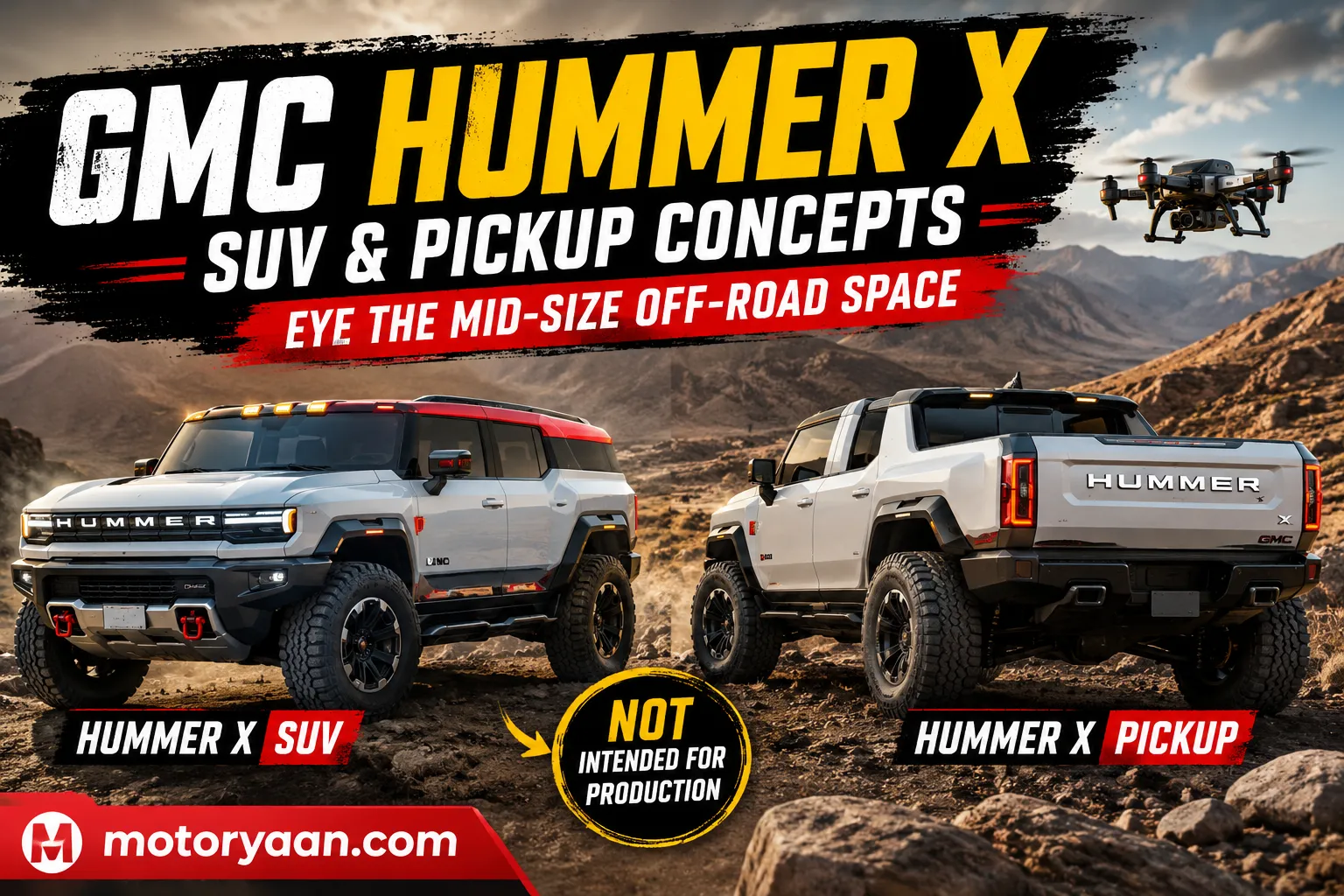 GMC Hummer X SUV and Pickup Concepts