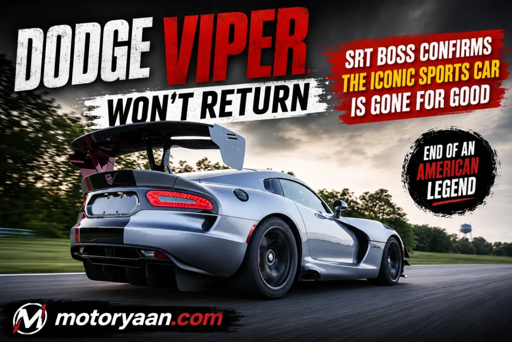 Dodge Viper Won’t Return
