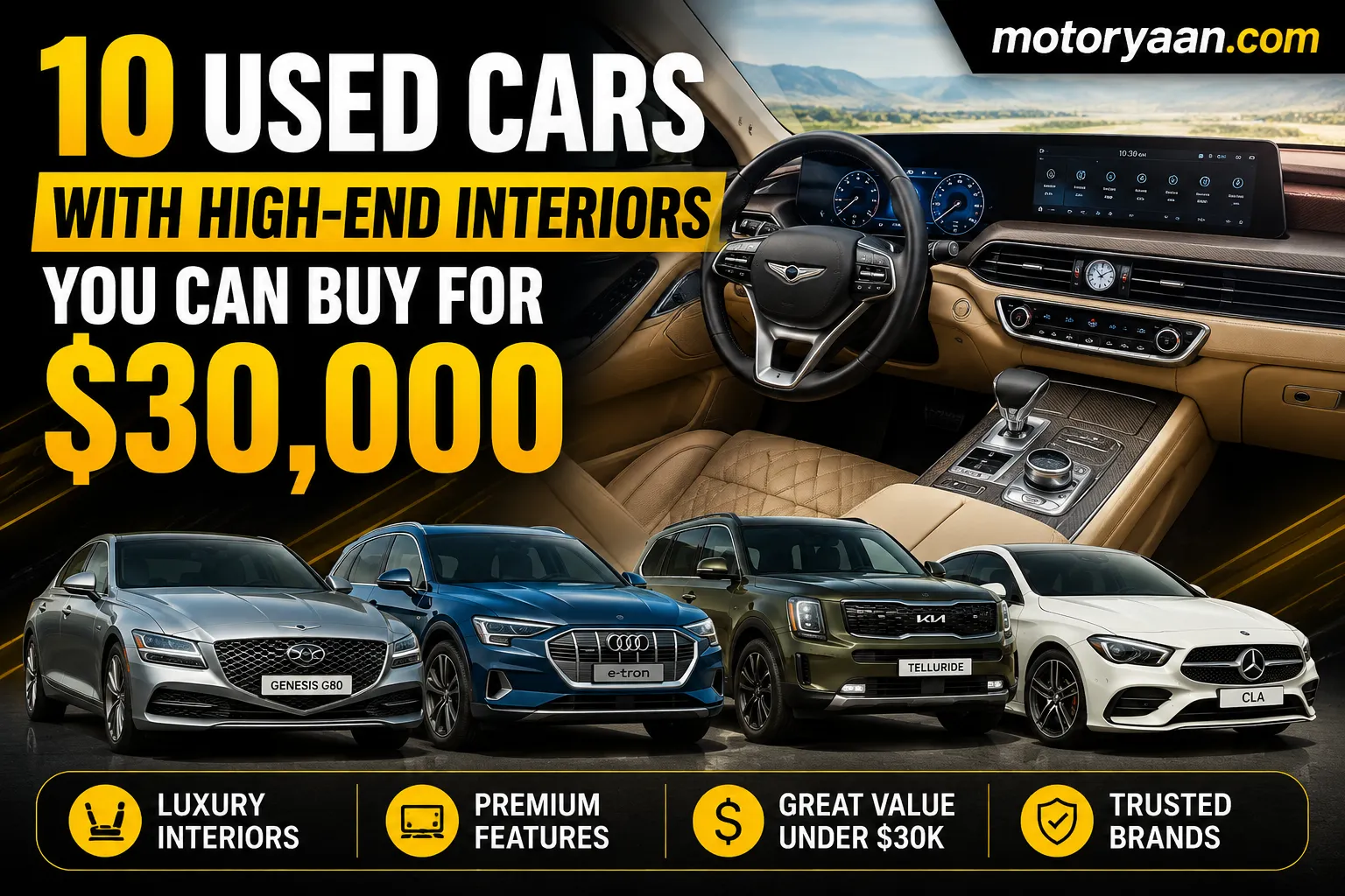 used cars with luxury interiors under $30,000