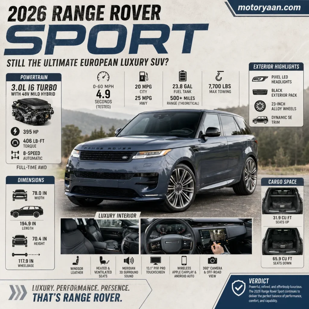 2026 Range Rover Sport SE P400