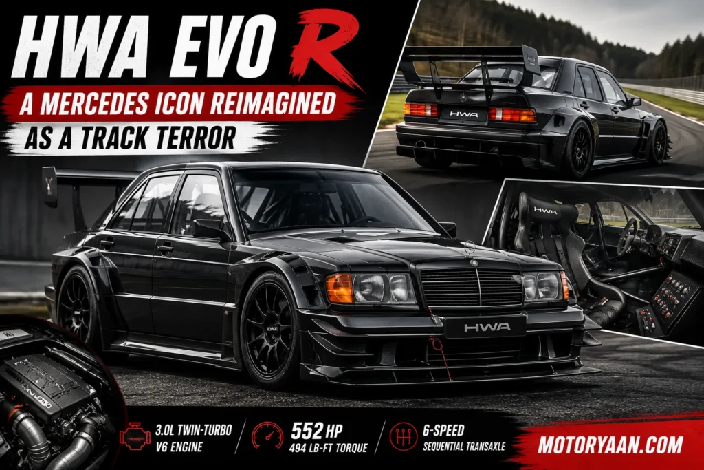 HWA Evo R track-only super sedan