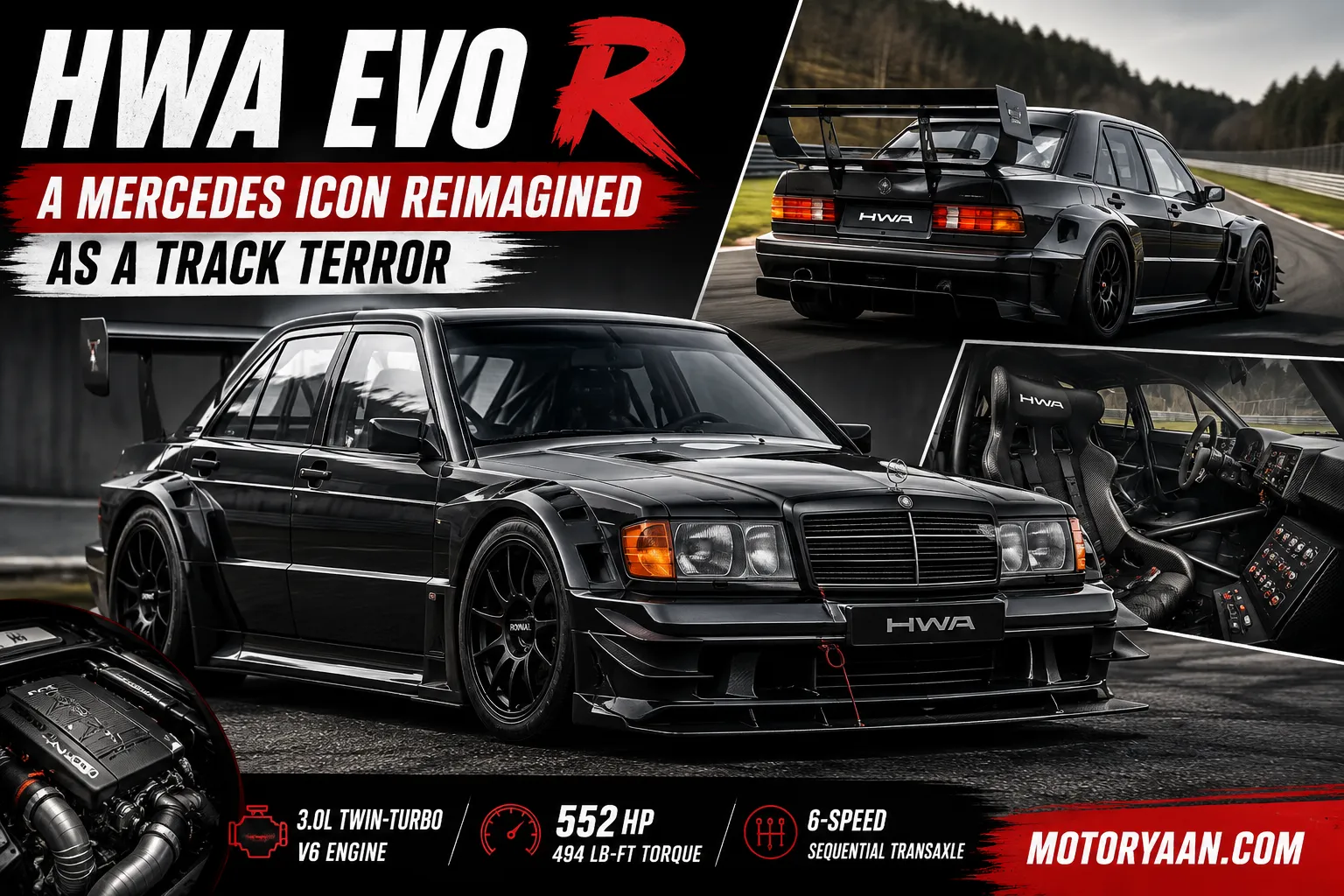 HWA Evo R track-only super sedan
