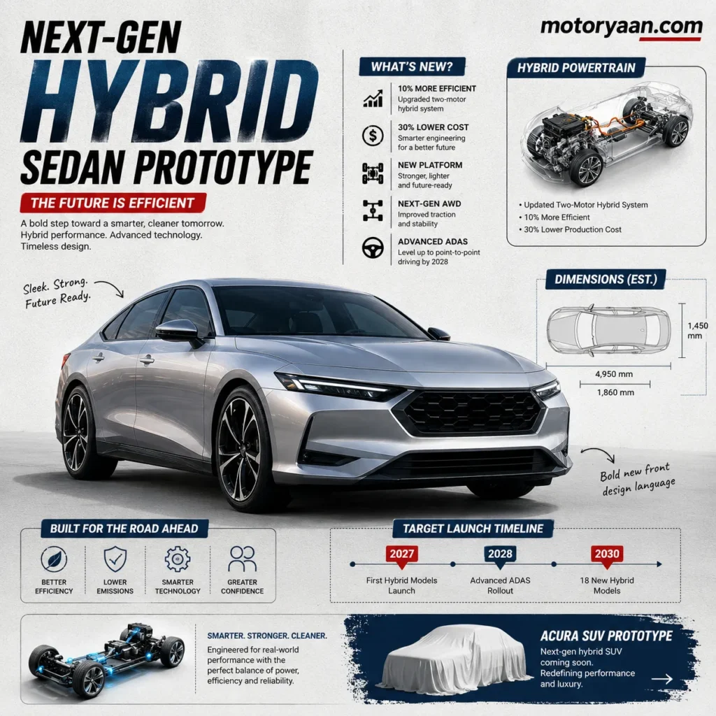Honda Reveals New Hybrid Sedan Prototype