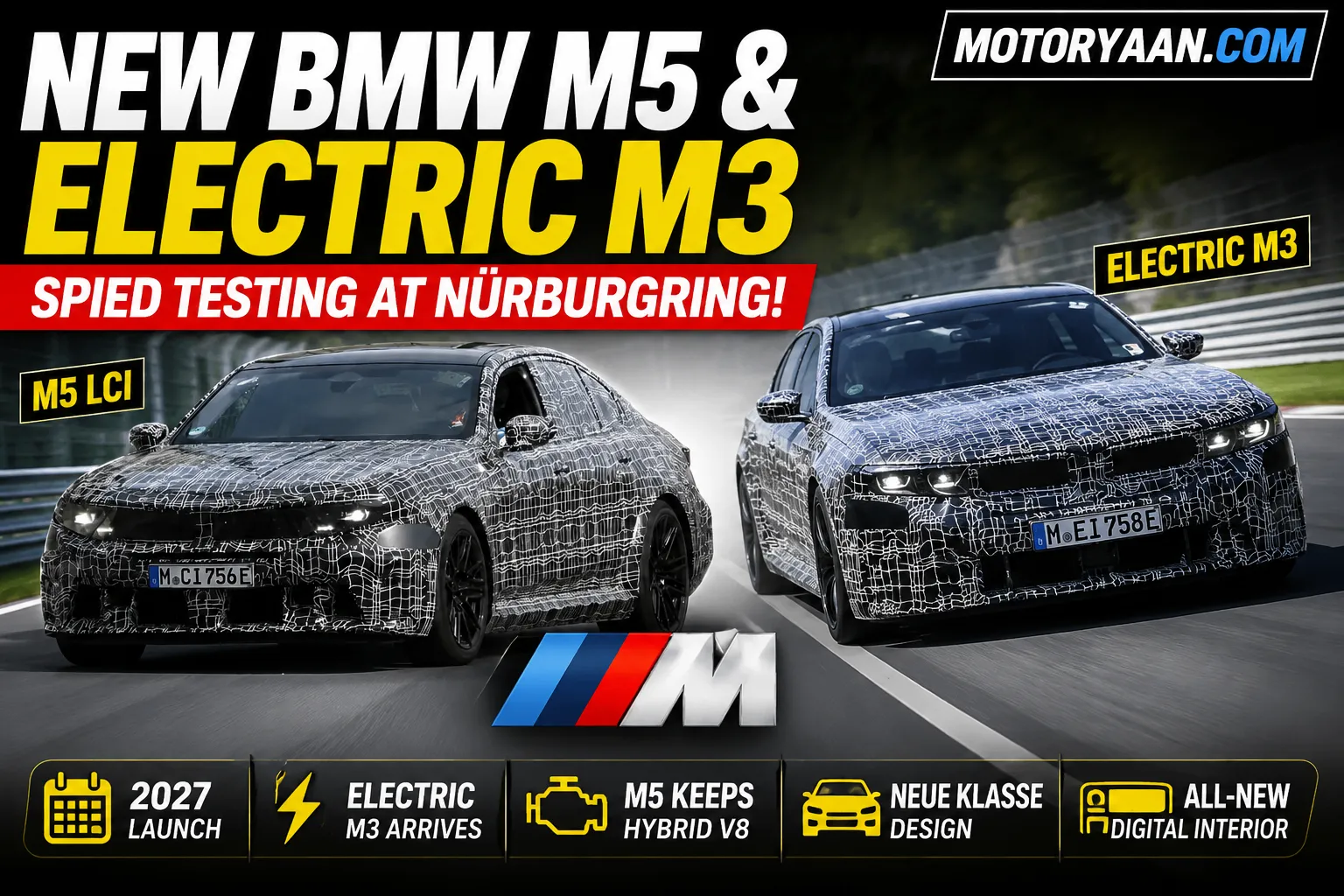 BMW M5 And Electric M3 Spied Testing