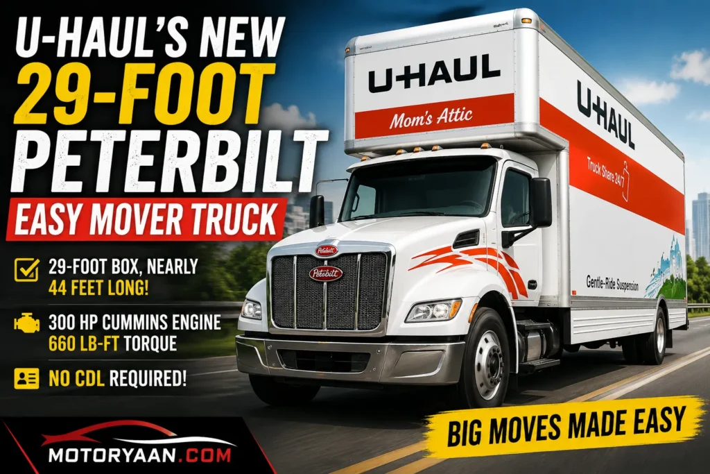 U Haul’s New 29 Foot Peterbilt Box Truck