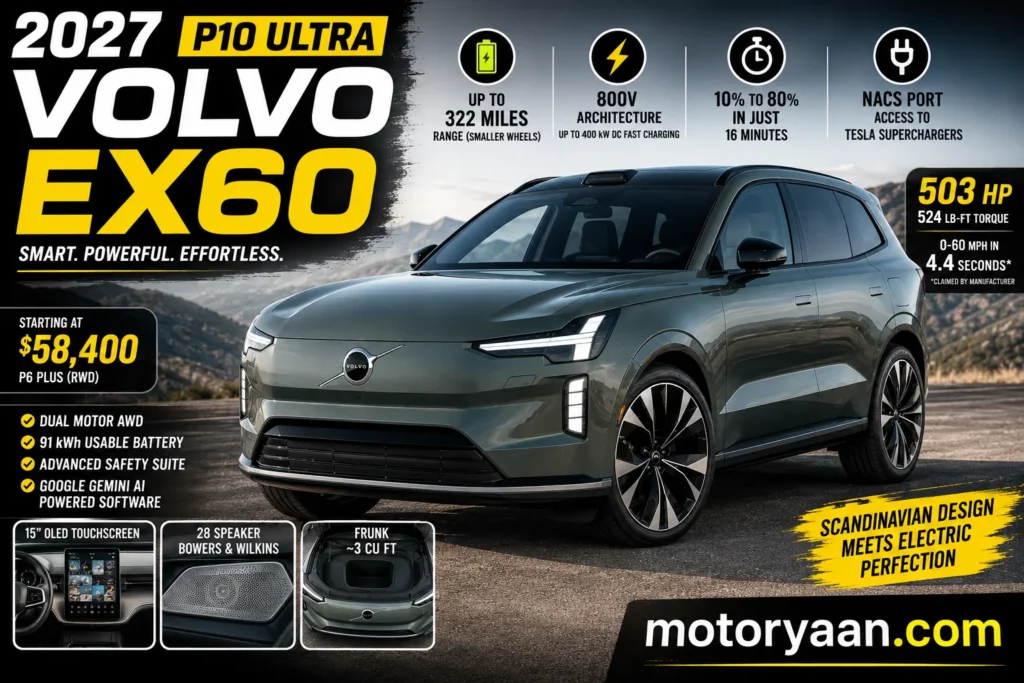 2027 Volvo EX60 P10 Ultra