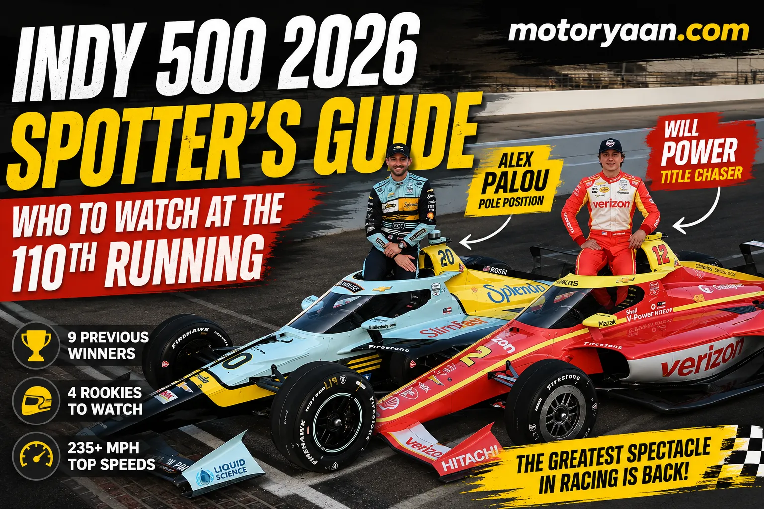 Indy 500 2026 Spotter’s Guide