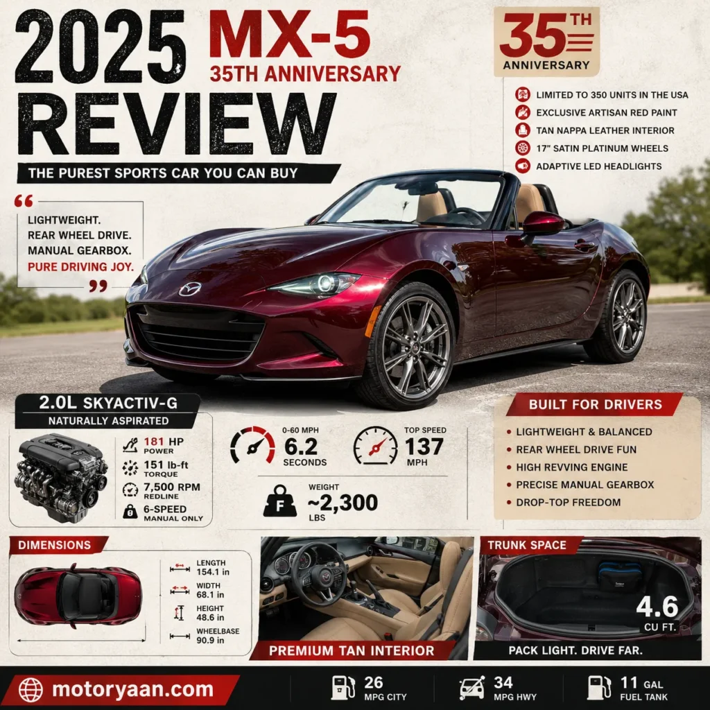 2025 Mazda MX5 Miata 35th Anniversary