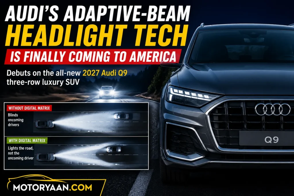 Audi’s Adaptive Beam Headlight Tech