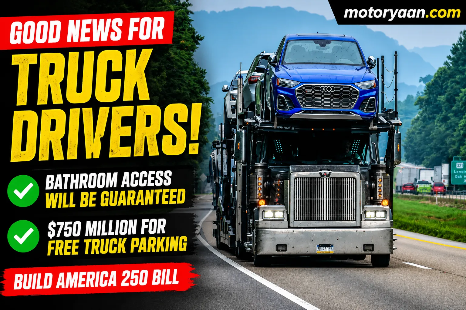 Truckers Bathroom Access And Free Parking