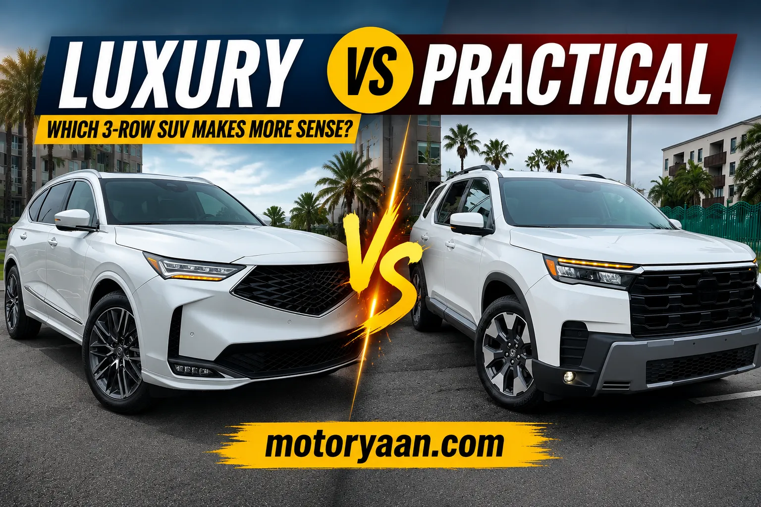 2026 Acura MDX vs 2026 Honda Pilot