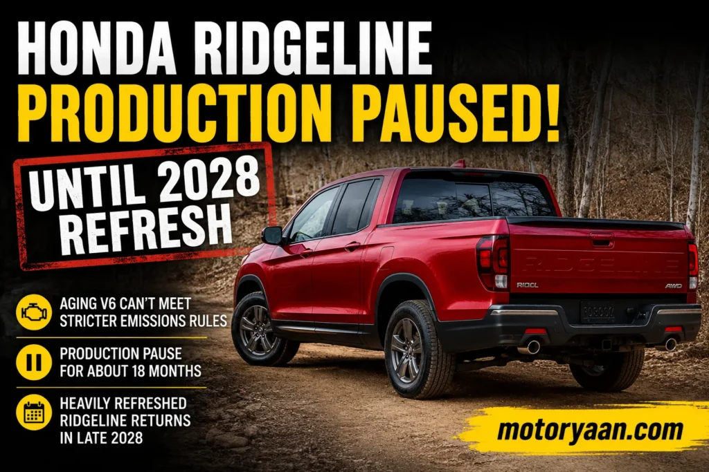 Honda Ridgeline Production Pause