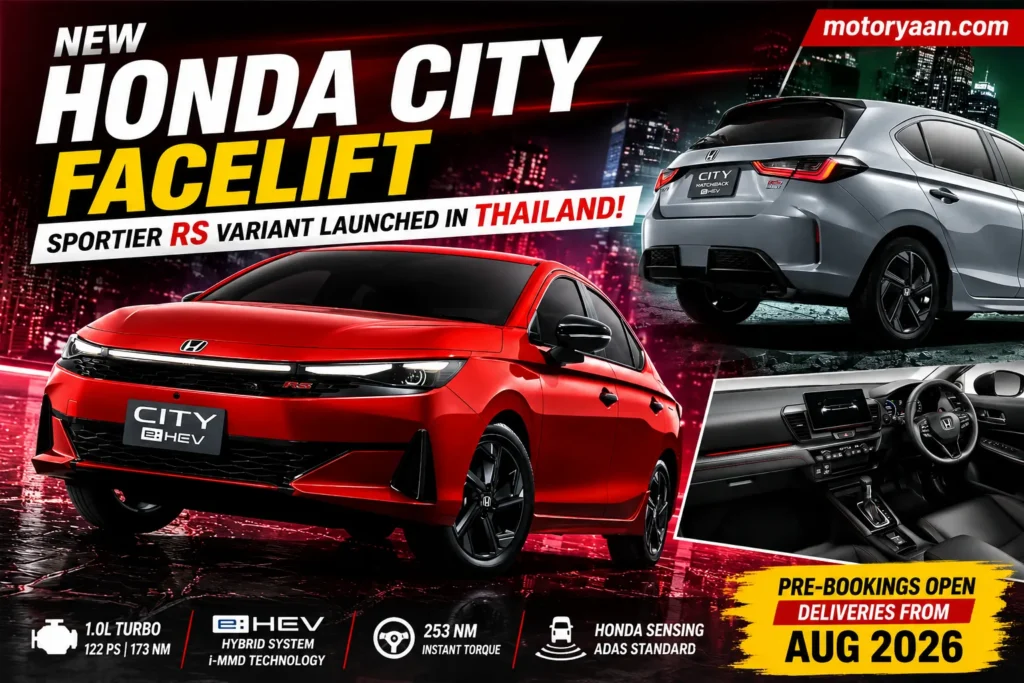 Honda City Facelift RS Variant