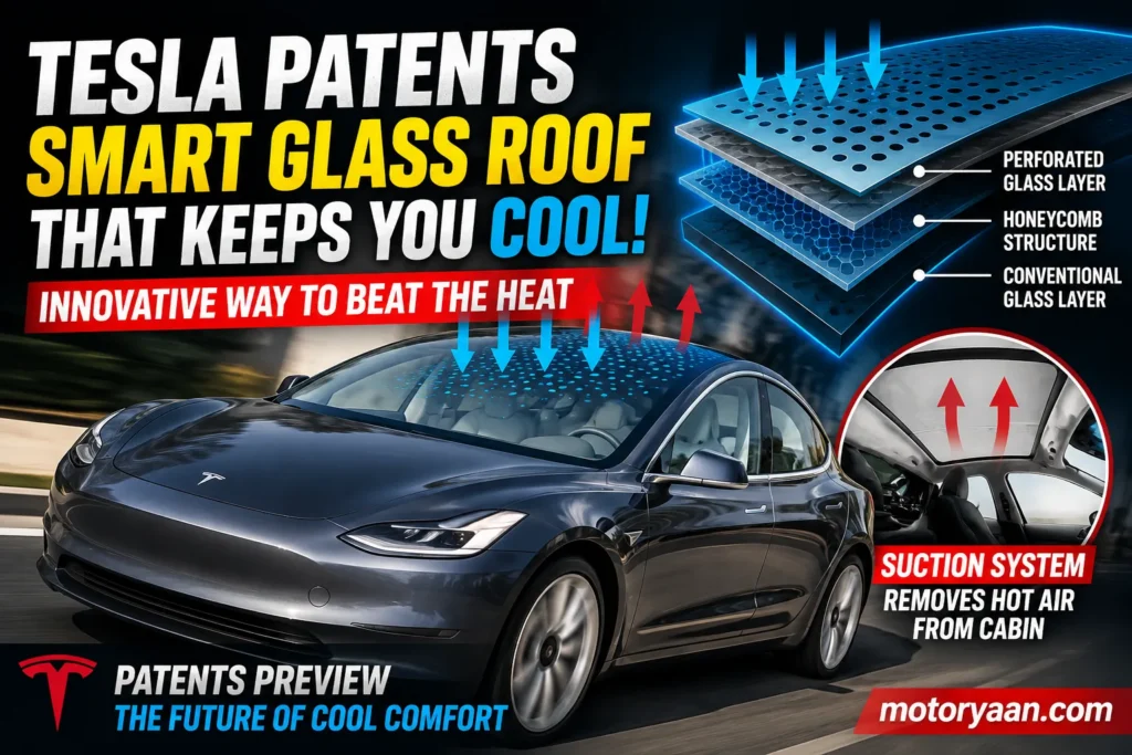 Tesla cooling roof patent