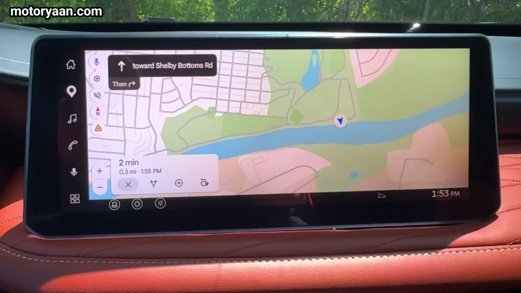2027 Infiniti QX65 infotainment system touchscreen display