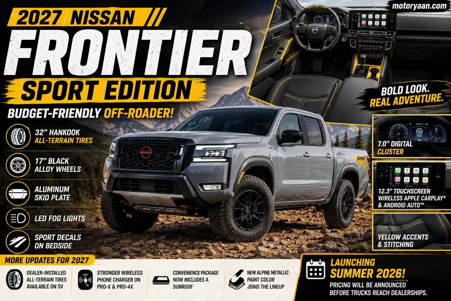 2027 Nissan Frontier Sport Edition