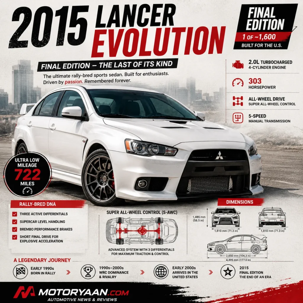 2015 Mitsubishi Lancer Evolution Final Edition