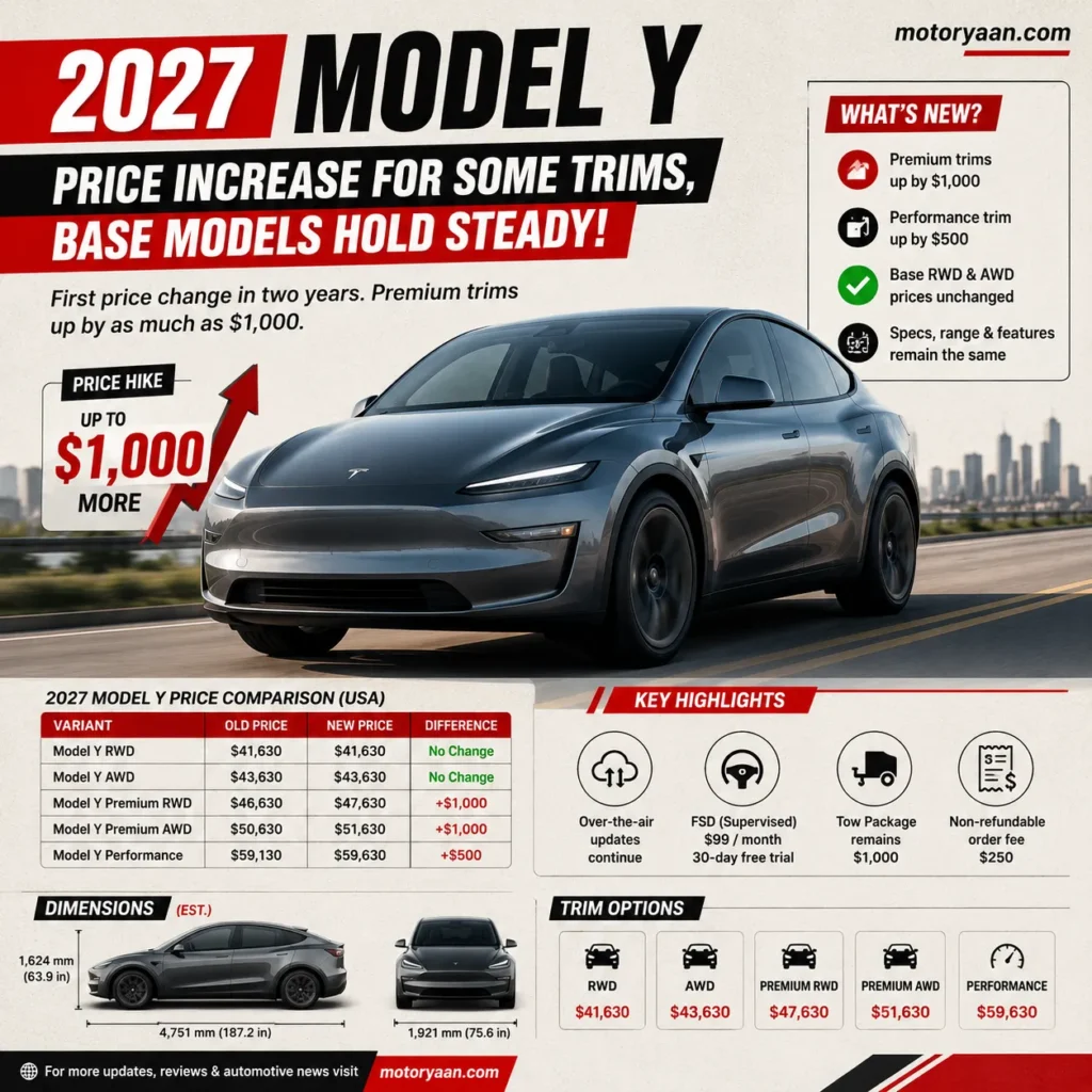 Tesla Model Y Gets a Price
