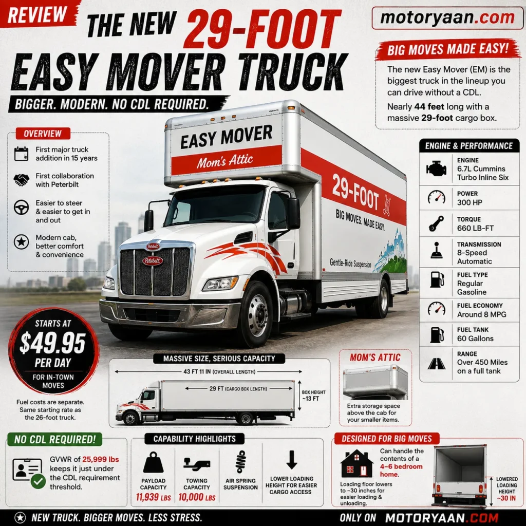 U Haul’s New 29 Foot Peterbilt Box Truck